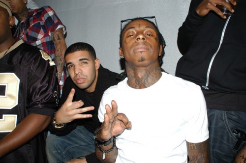 lil wayne drake 500x332 Lil Wayne ft. Drake Right Above It
