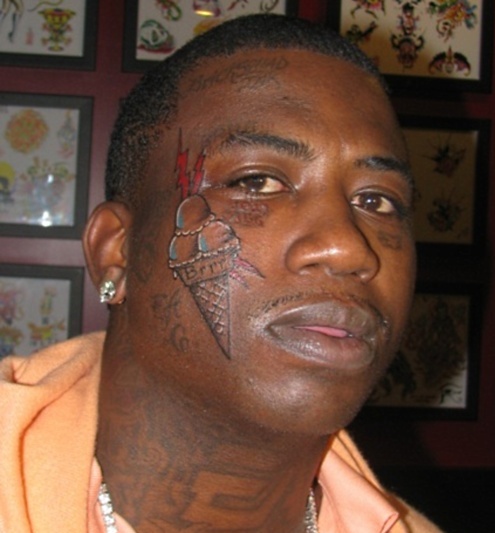 gucci new tattoo on face. Face tats are gonna be huge in